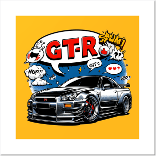 Nissan GTR Posters and Art